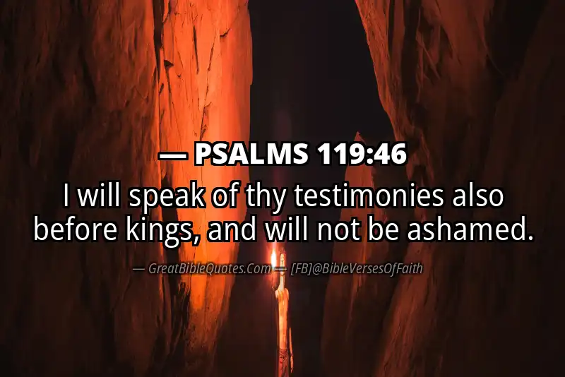 PSALMS 119:46 Verse