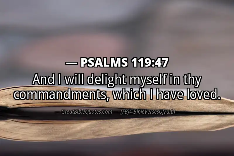 PSALMS 119:47 Verse