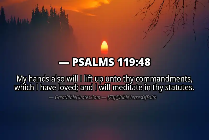 PSALMS 119:48 Verse