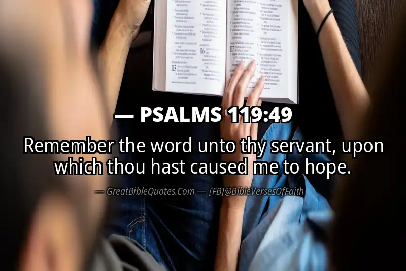 PSALMS 119:49 Verse