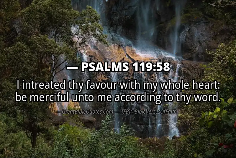 PSALMS 119:58 Verse Image