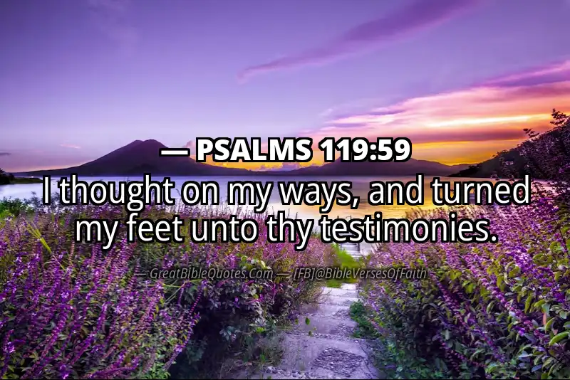 PSALMS 119:59 Verse