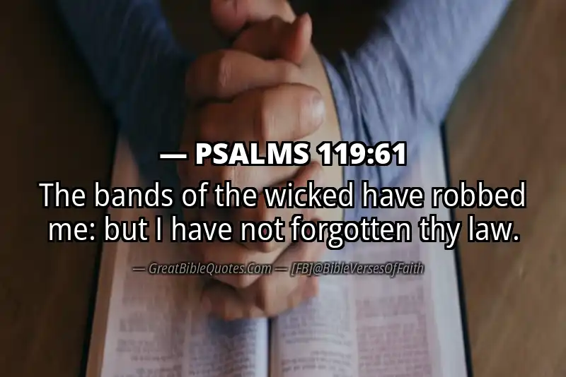 PSALMS 119:61 Verse
