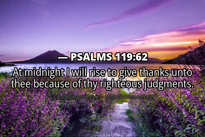 PSALMS 119:62 Verse