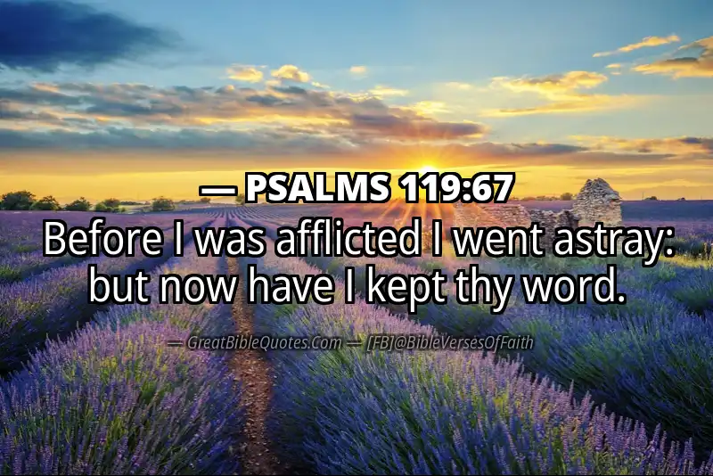 PSALMS 119:67 Verse