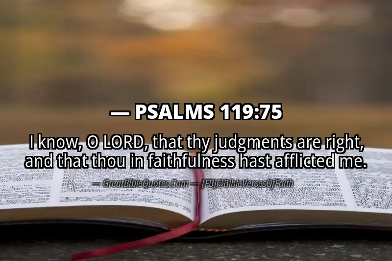 PSALMS 119:75 Verse
