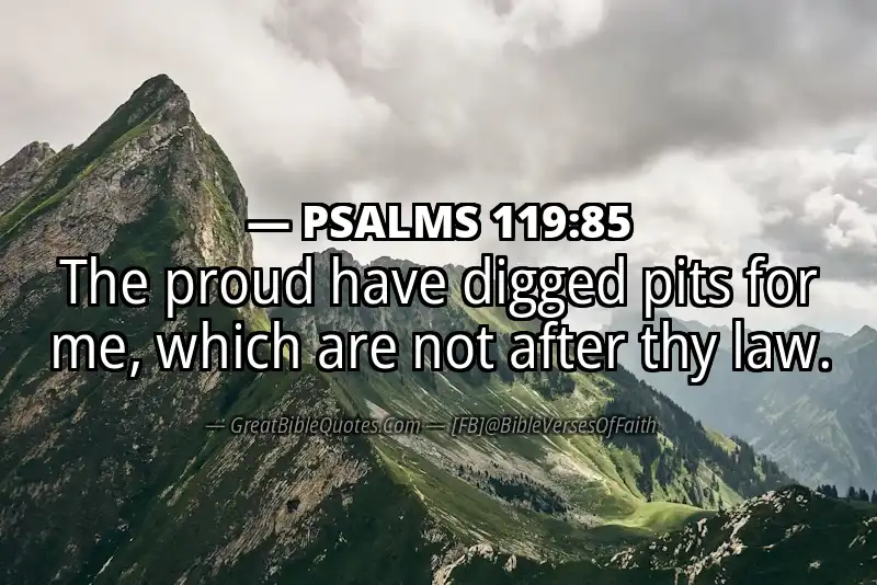 PSALMS 119:85 Verse