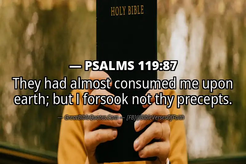 PSALMS 119:87 Verse