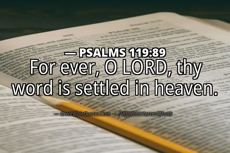 PSALMS 119:89 Verse