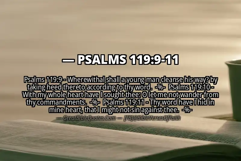 Image for PSALMS 119:9-11 Bible verse