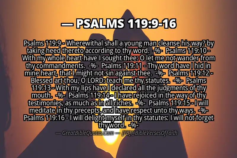 Image for PSALMS 119:9-16 Bible verse