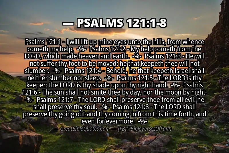 PSALMS 121:1-8 Verse Image