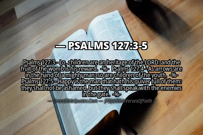 PSALMS 127:3-5 Verse Image