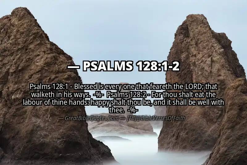 Image for PSALMS 128:1-2 Bible verse