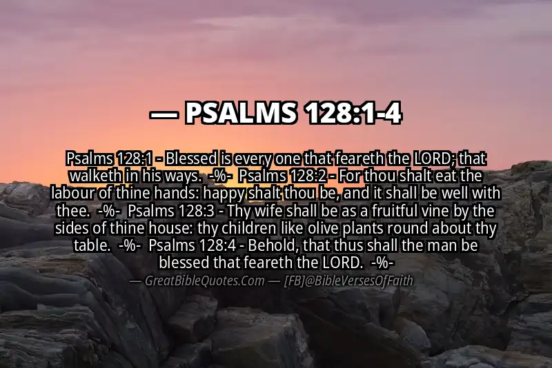Image for PSALMS 128:1-4 Bible verse