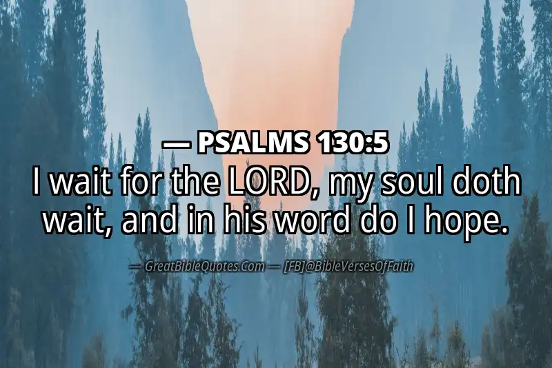 PSALMS 130:5 Verse