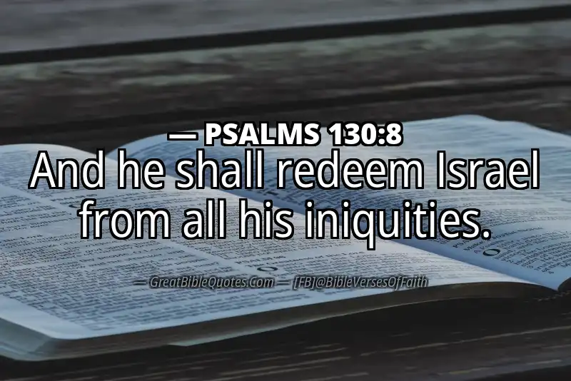 PSALMS 130:8 Verse