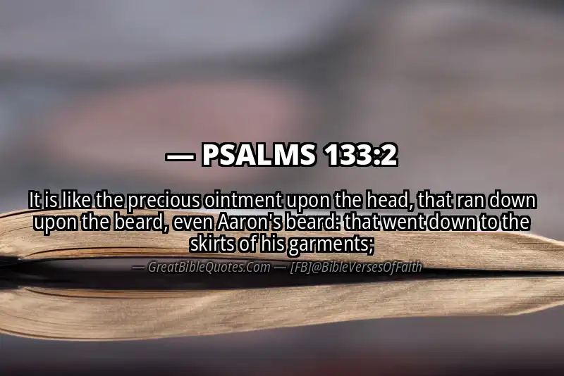 PSALMS 133:2 Verse Image