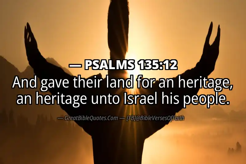 PSALMS 135:12 Verse