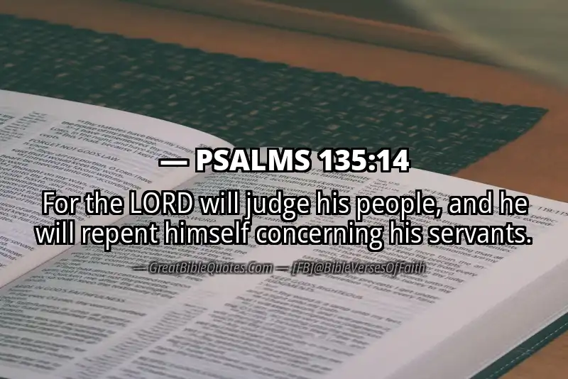PSALMS 135:14 Verse