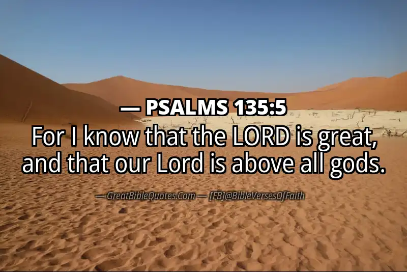 PSALMS 135:5 Verse