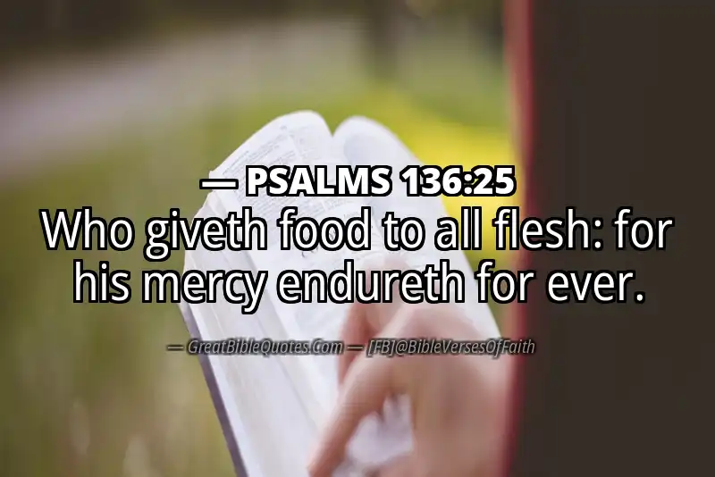 PSALMS 136:25 Verse Image