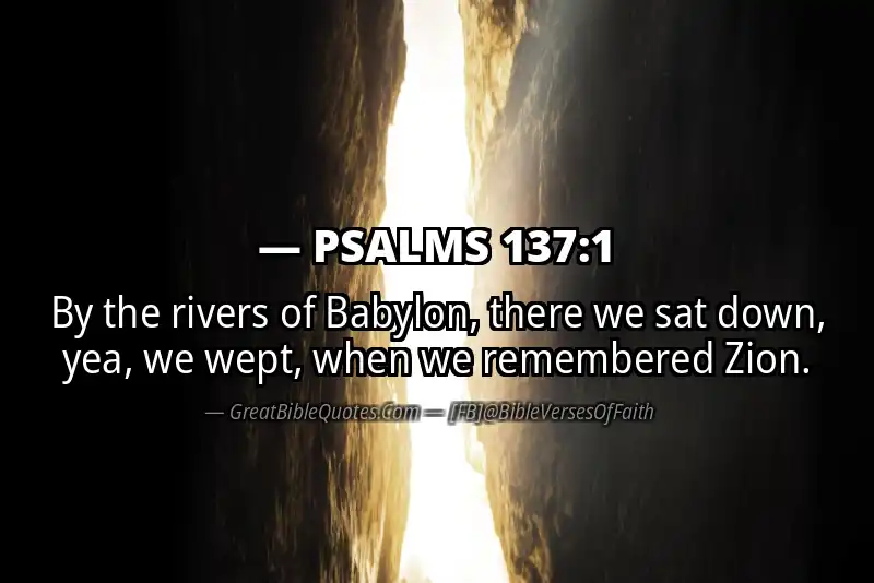 PSALMS 137:1 Verse Image