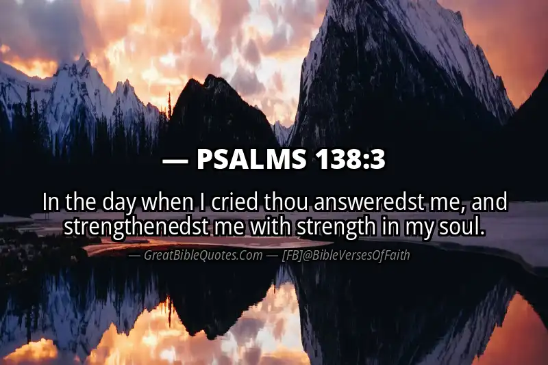 Image for PSALMS 138:3 Bible verse