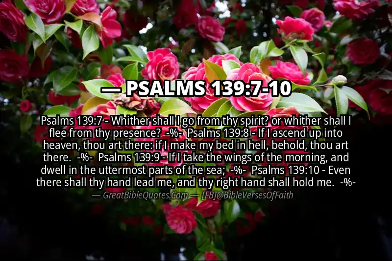 Image for PSALMS 139:7-10 Bible verse