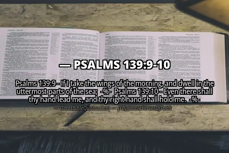 Image for PSALMS 139:9-10 Bible verse