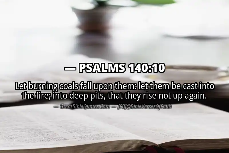 PSALMS 140:10 Verse