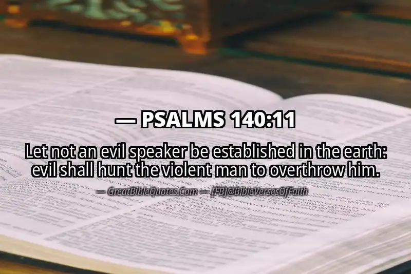 PSALMS 140:11 Verse
