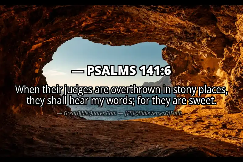 PSALMS 141:6 Verse