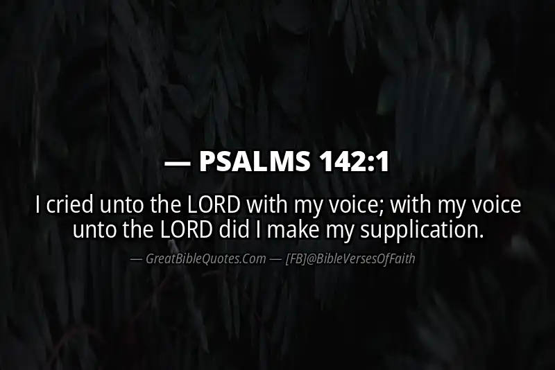PSALMS 142:1 Verse