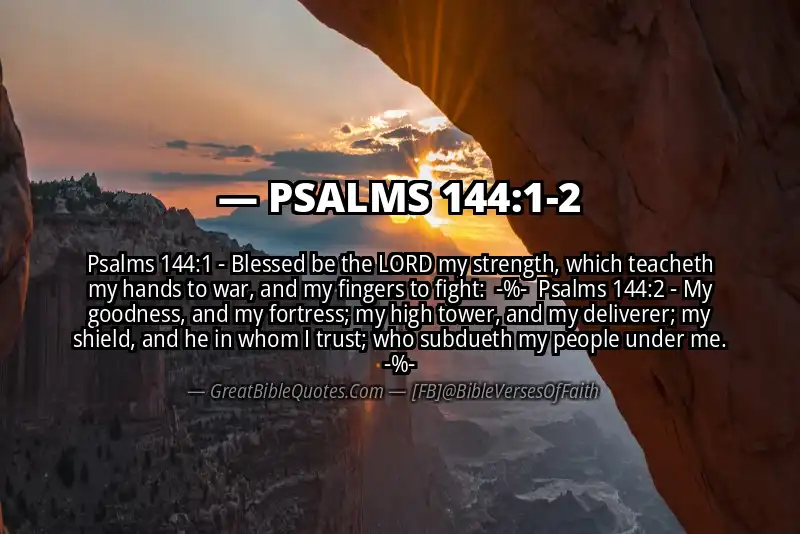 Image for PSALMS 144:1-2 Bible verse