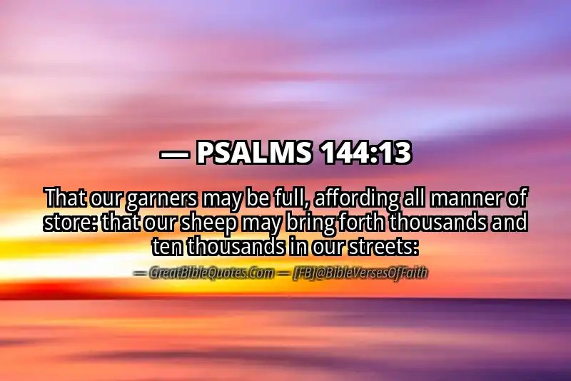 PSALMS 144:13 Verse