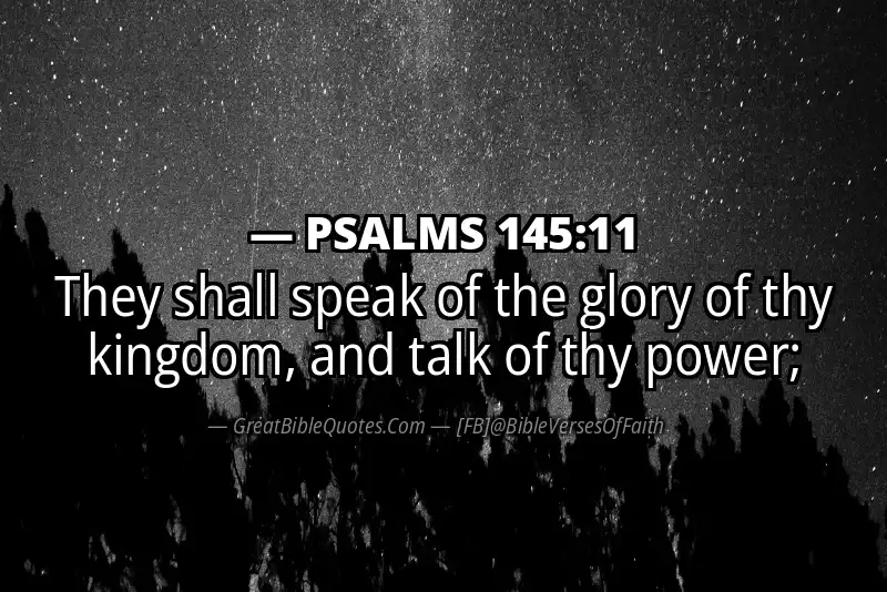 PSALMS 145:11 Verse