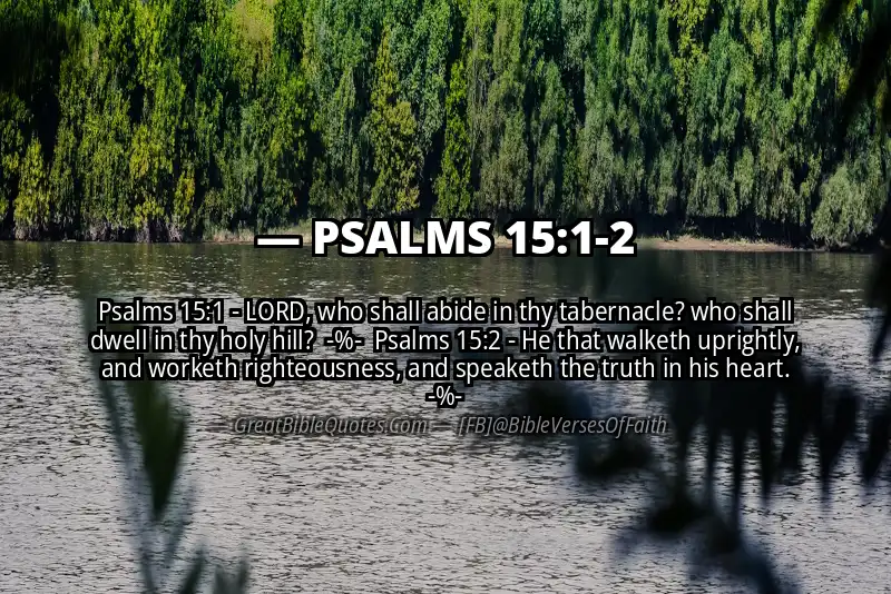 Image for PSALMS 15:1-2 Bible verse