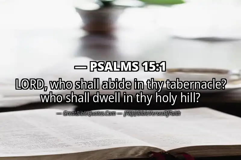 PSALMS 15:1 Verse