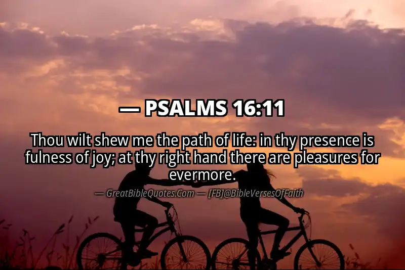 Image for PSALMS 16:11 Bible verse