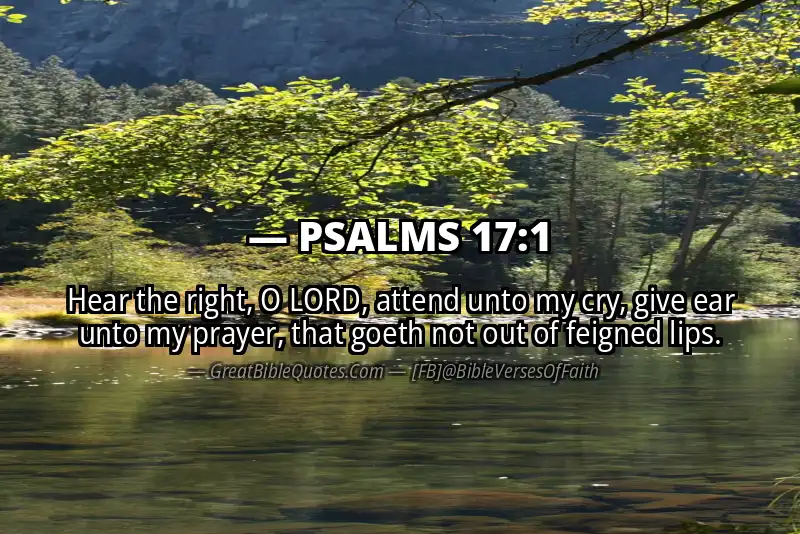 PSALMS 17:1 Verse