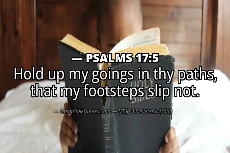 PSALMS 17:5 Verse