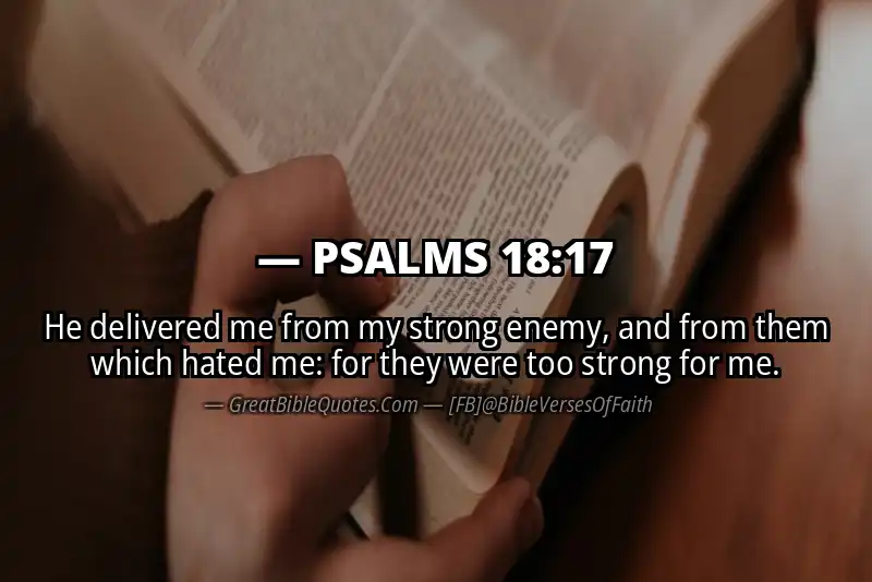 PSALMS 18:17 Verse Image