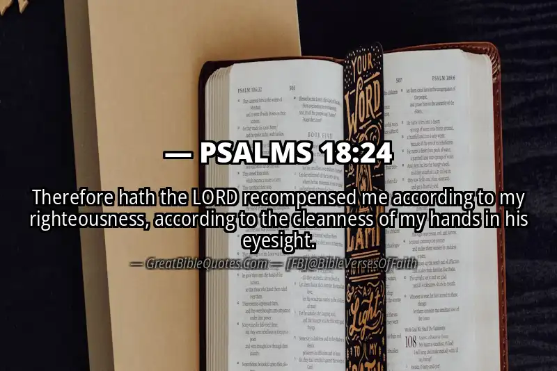 PSALMS 18:24 Verse