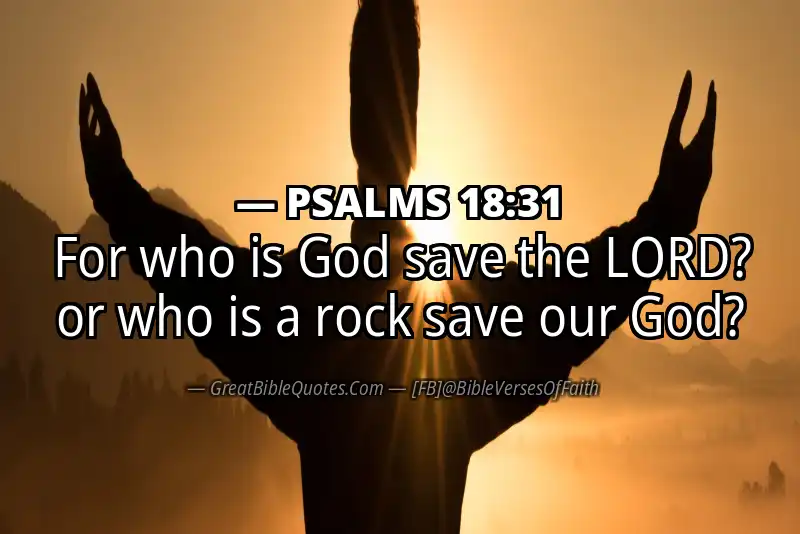 PSALMS 18:31 Verse