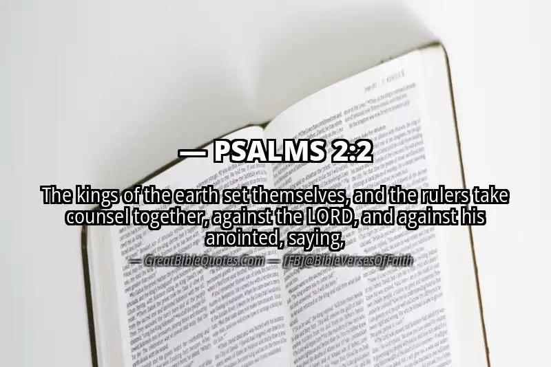 Bible verse: PSALMS 2:2 Image