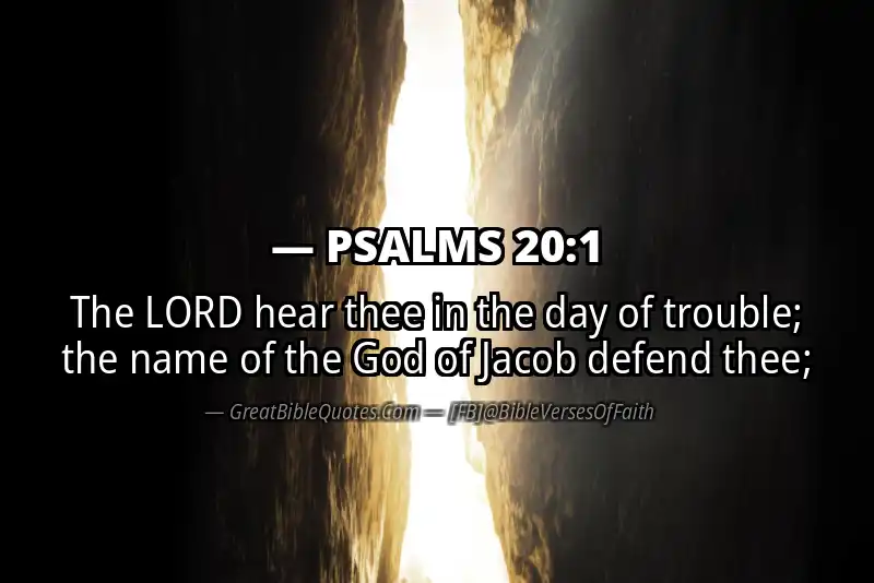 PSALMS 20:1 Verse Image