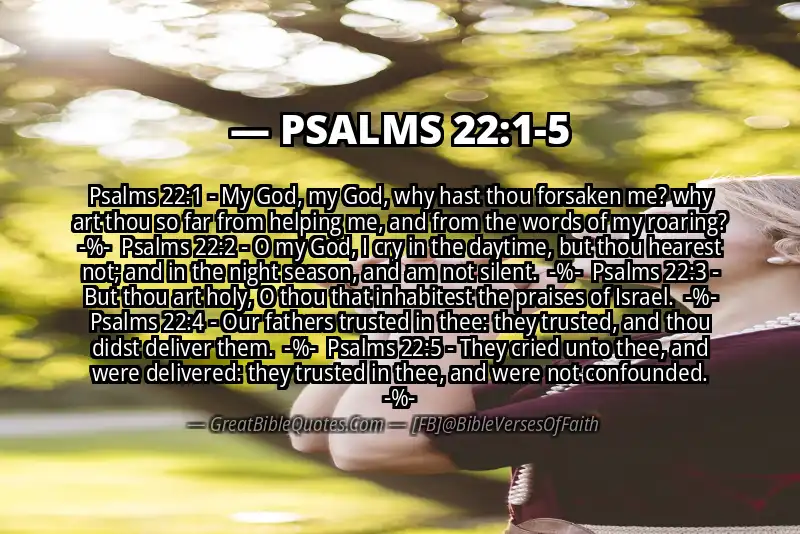 Image for PSALMS 22:1-5 Bible verse