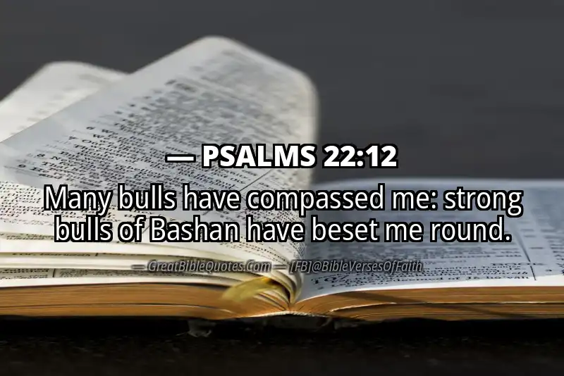 PSALMS 22:12 Verse