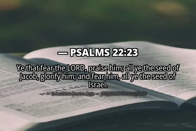 PSALMS 22:23 Verse